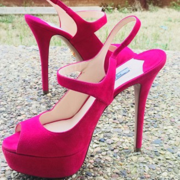 Prada Shoes - Prada Pink Calzature Donna Platforms Size EU 40